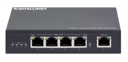 EAN 0766623561617 - Intellinet 561617 ampliador de red Transmisor de red Negro 10, 100, 1000 Mbit/s imagen 3
