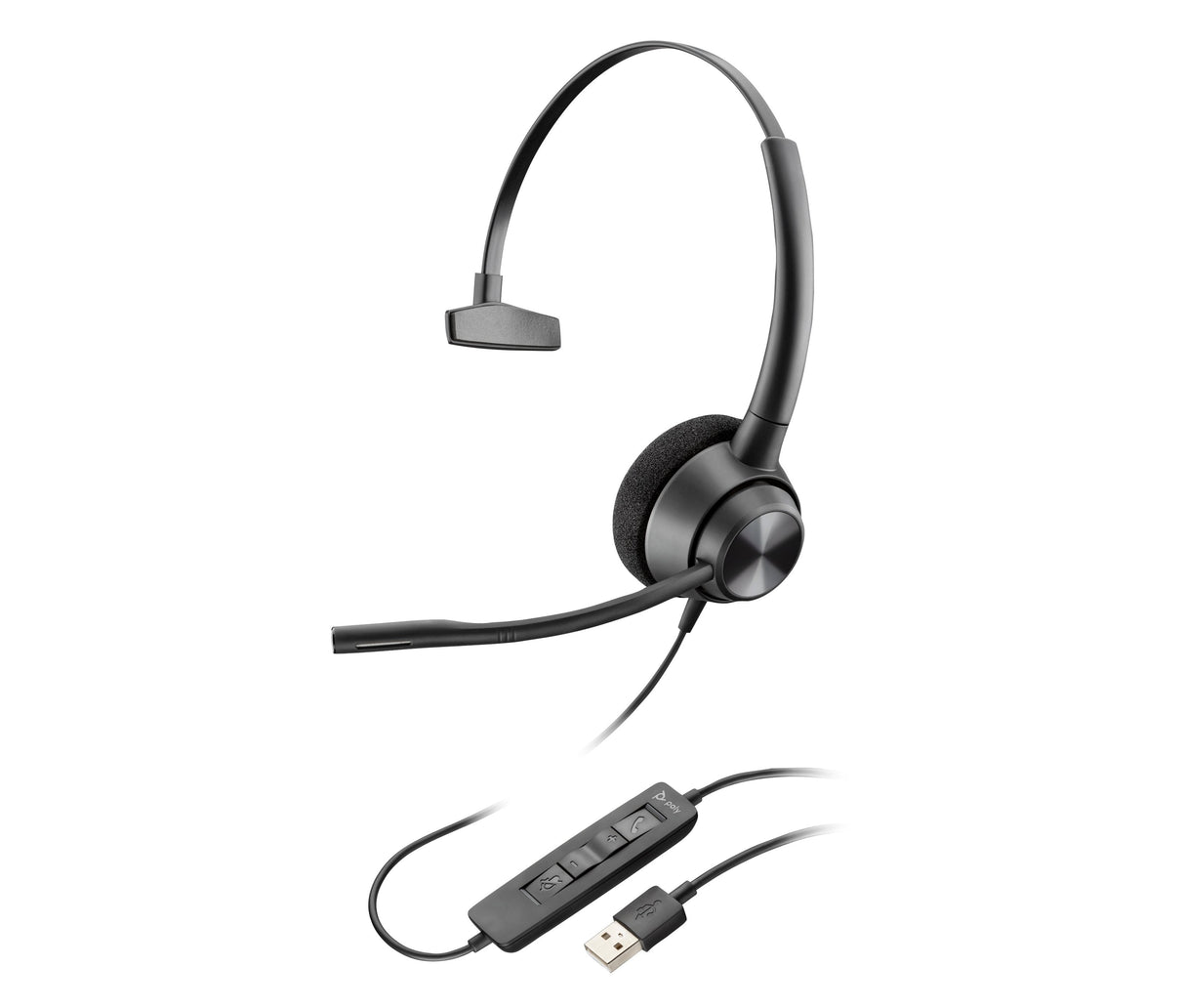EAN 0197029428240 - Poly EncorePro 310 Monaural USB-A Headset TAA Alámbrico Diadema Oficina/Centro de llamadas USB tipo A Neg imagen 1