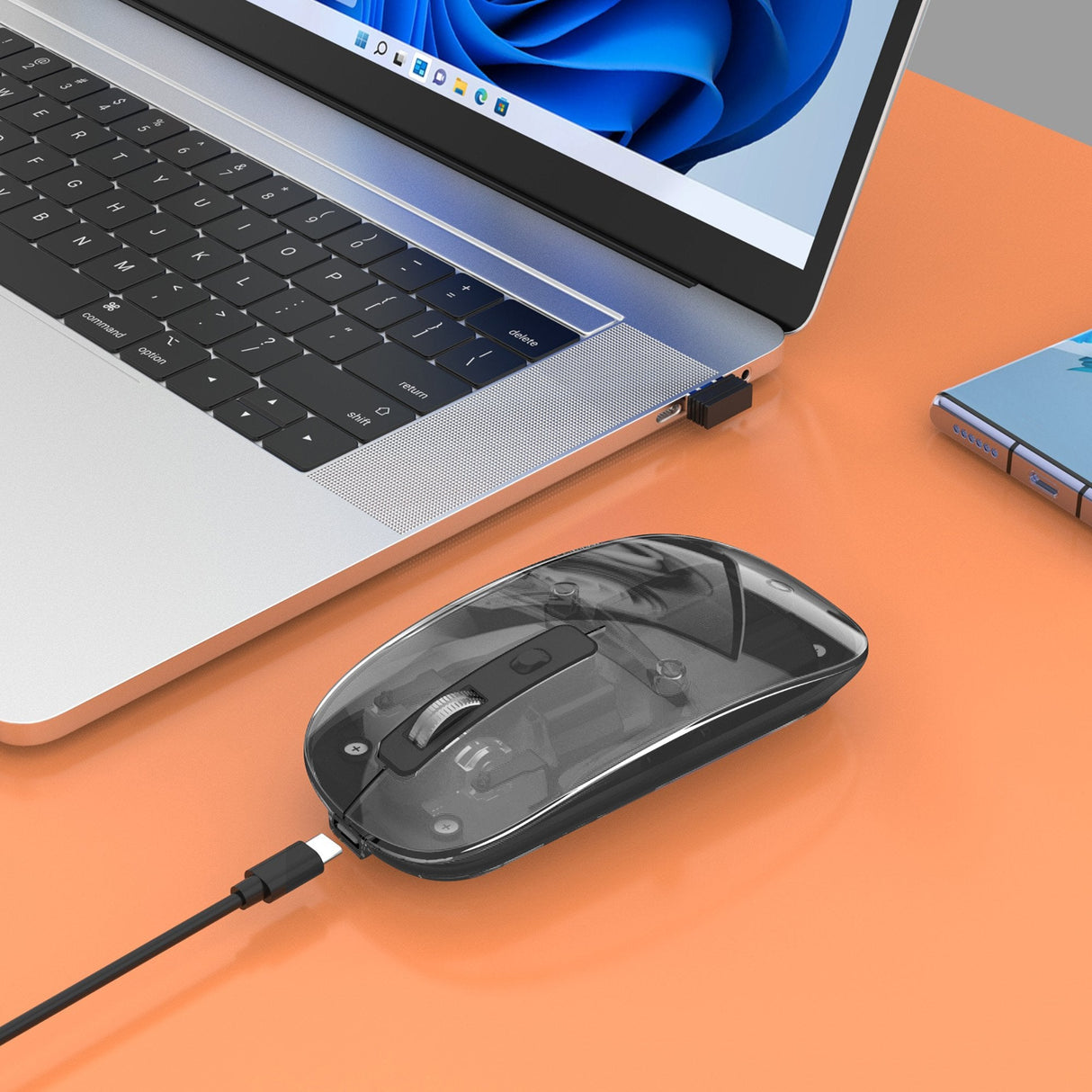 EAN 0766623190268 - Manhattan 190268 ratón Universal Ambidextro RF inalámbrico Óptico 1600 DPI imagen 3