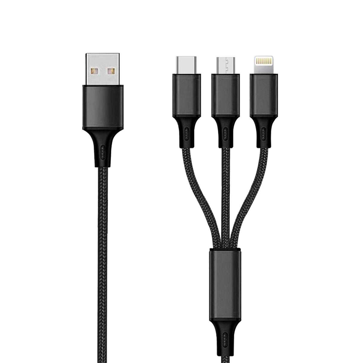 EAN 4010425971546 - 2GO 797154 cable USB 3 m USB B USB C/Micro-USB B/Lightning Negro imagen 1