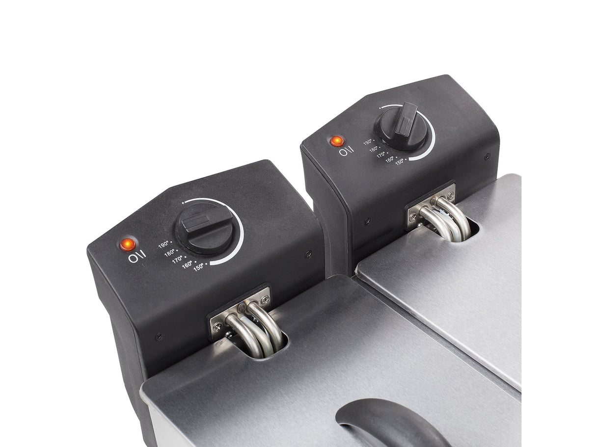 EAN 8713016008787 - Tristar FR-6937 freidora Doble 6 L Independiente 3600 W Negro, Acero inoxidable imagen 7