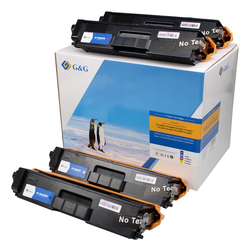 G&G Toner-Multipack- Ers. Brother Tn-329/ Tn-900 4 Unidades