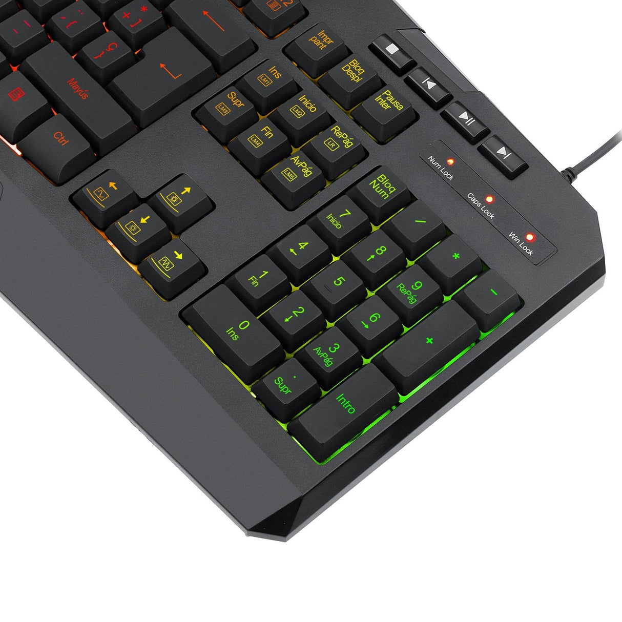 Redragon Harpe Pro Teclado Mecánico Gaming Rgb Español España Negro