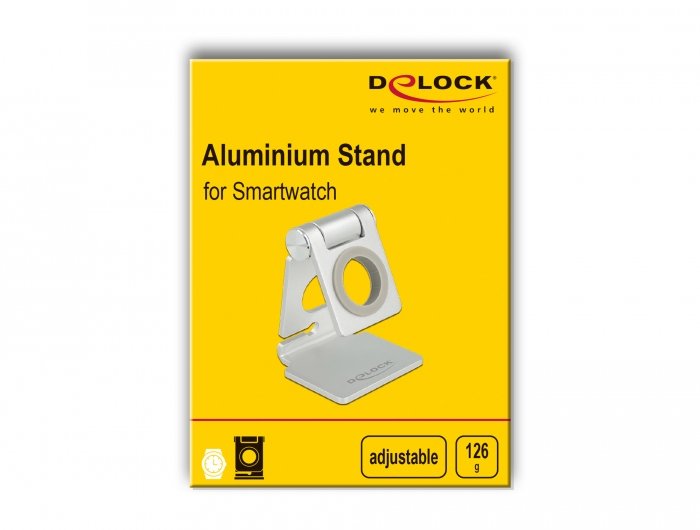 Delock Soporte Para Reloj Inteligente Ajustable Plata