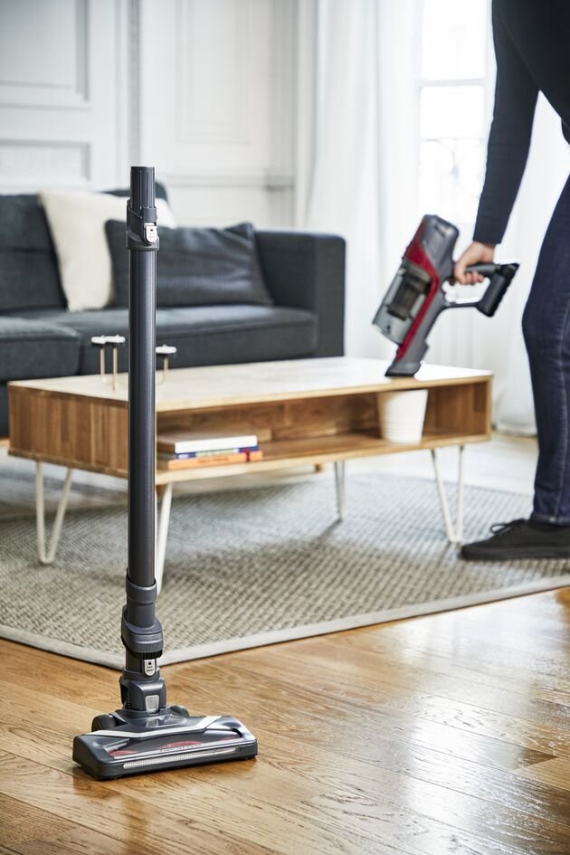 Aspirador Rowenta X-Pert 6.60 Animal Rh6878wo De Varilla Negro/Rojo Rh6878