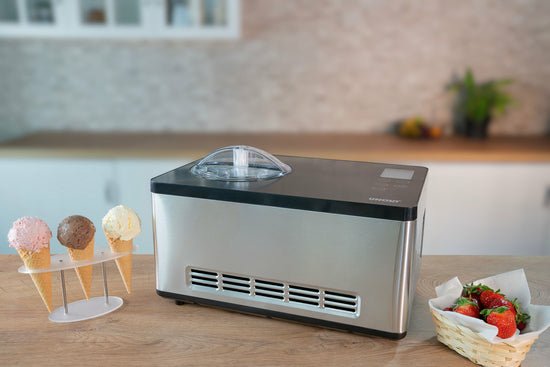 Unold 48845 Compresor De Helados 2 L 180 W Negro, Acero Inoxidable