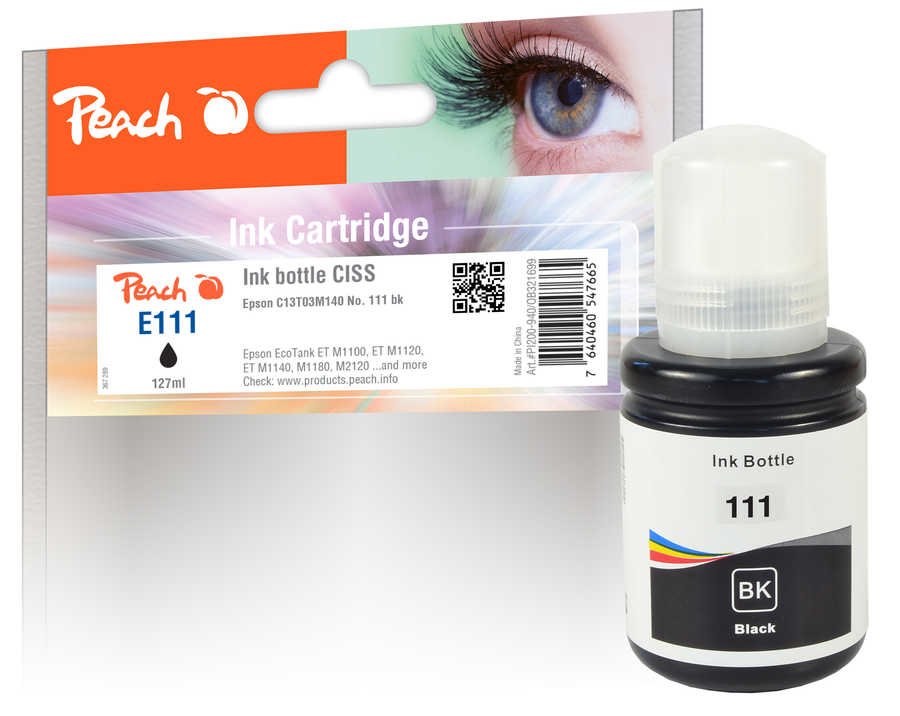EAN 7640460547665 - Peach PI200-940 cartucho de tinta 1 pieza(s) Compatible Negro imagen 1
