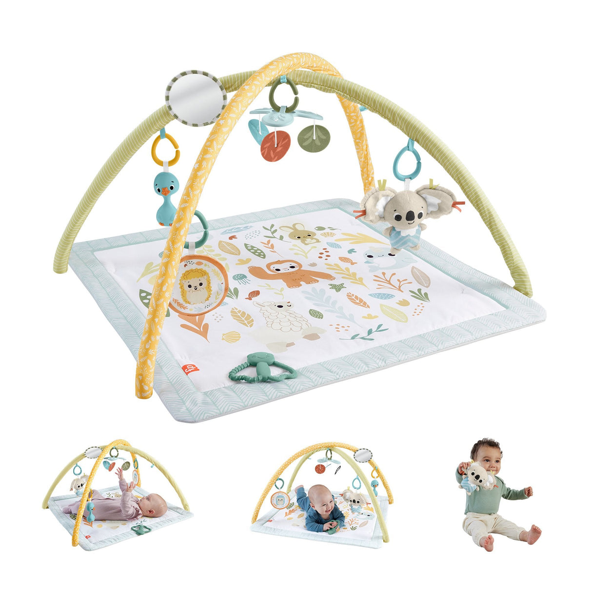 Gimnasio Para Recién Nacidos Simply Senses De Fisher-Price (Sensimals '24), Arco/Manta De Juego