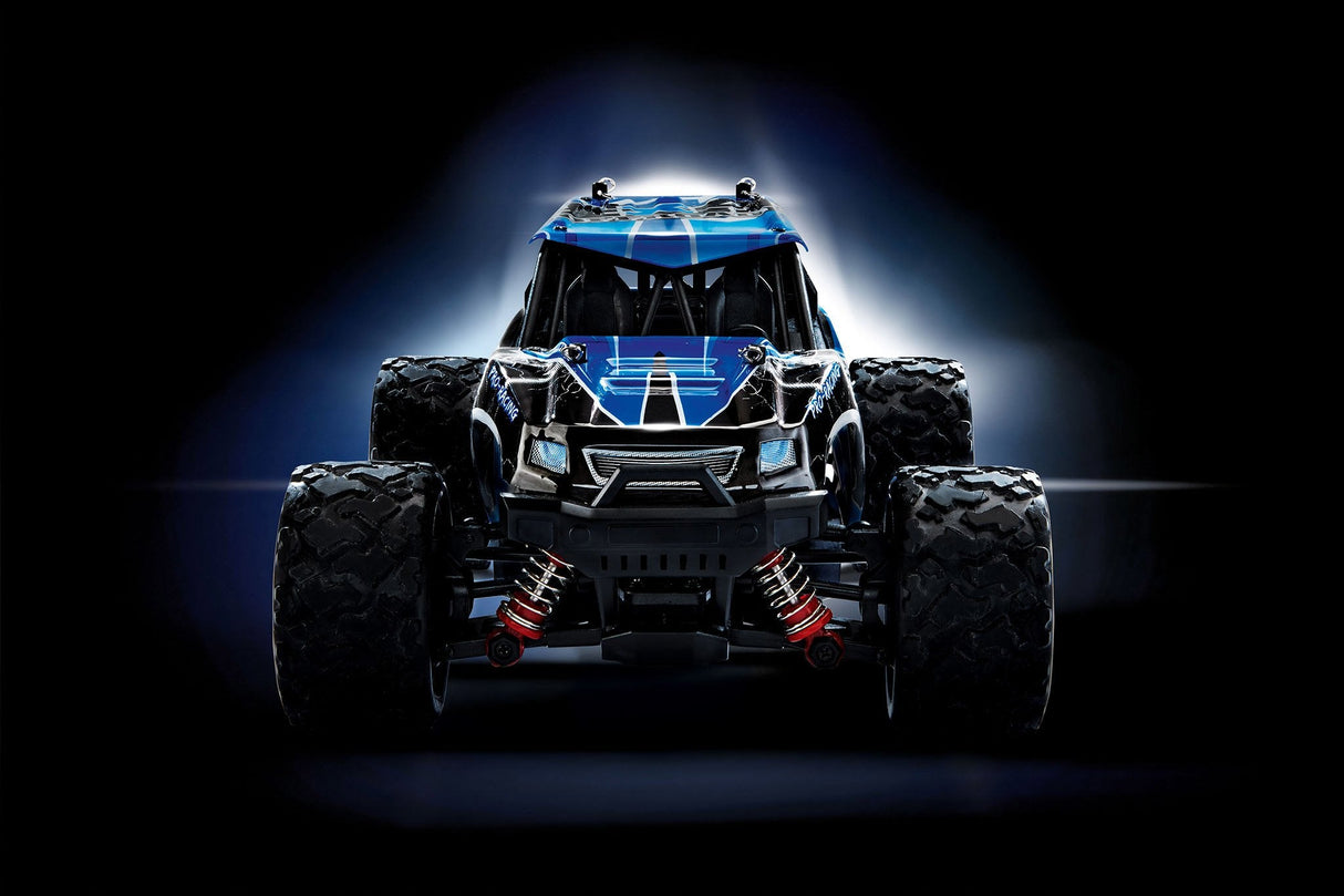 Revell Cross Thunder Modelo Controlado Por Radio Monster Truck Motor Eléctrico 1:18, Radiocontrol Negro/Azul, Monster Truck, 1:18, 14 Año(S)