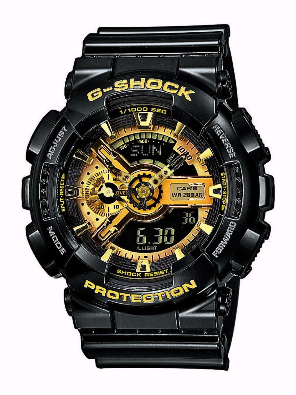 Casio Ga-110gb-1aer Negro Y Oro Reloj Analógico Y Digital G-Shock