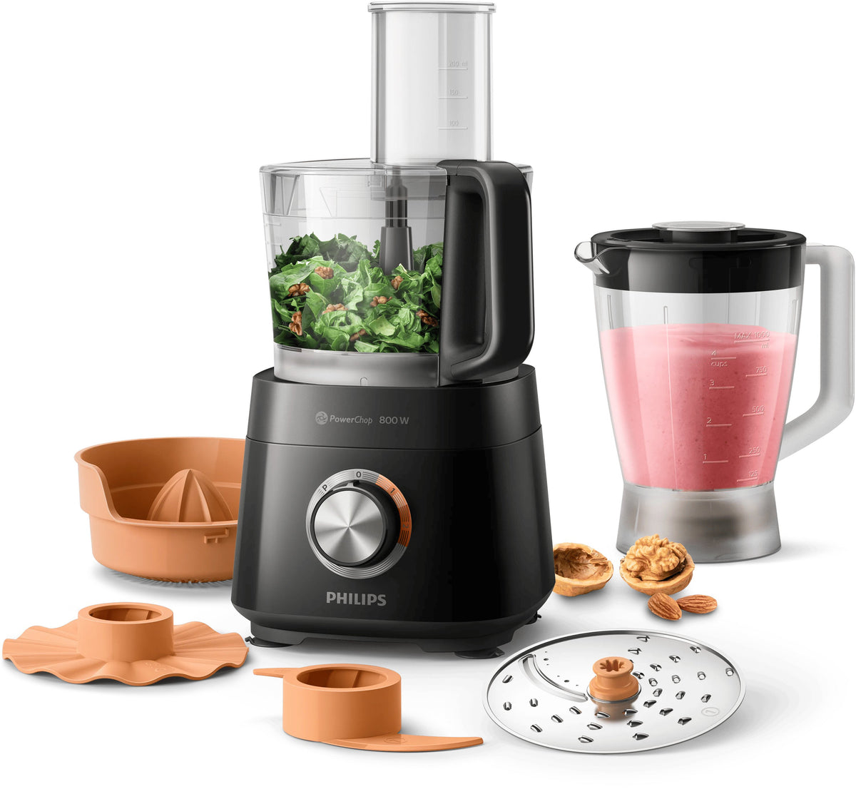 EAN 8720389002687 - Philips Viva Collection HR7510/10 robot de cocina 800 W 2,1 L Negro imagen 3