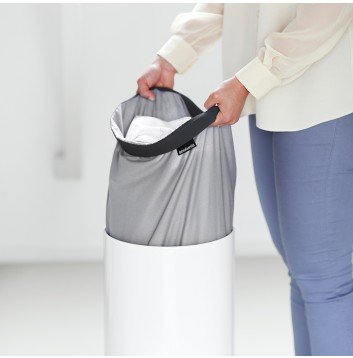 Papelera Brabantia, 35 L Corcho/Blanco