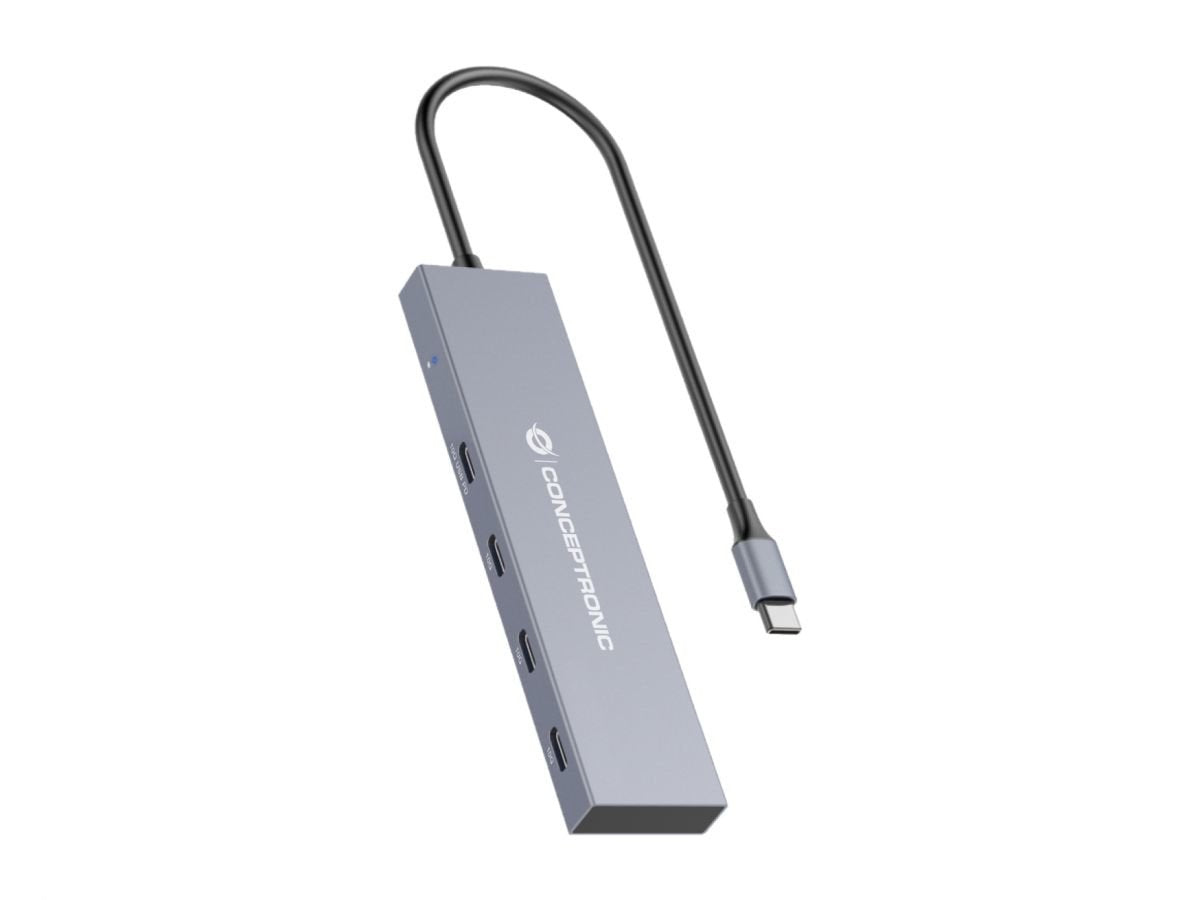 EAN 4015867229163 - Conceptronic HUBBIES14G hub de interfaz USB 3.2 Gen 2 (3.1 Gen 2) Type-C 10000 Mbit/s Gris imagen 1
