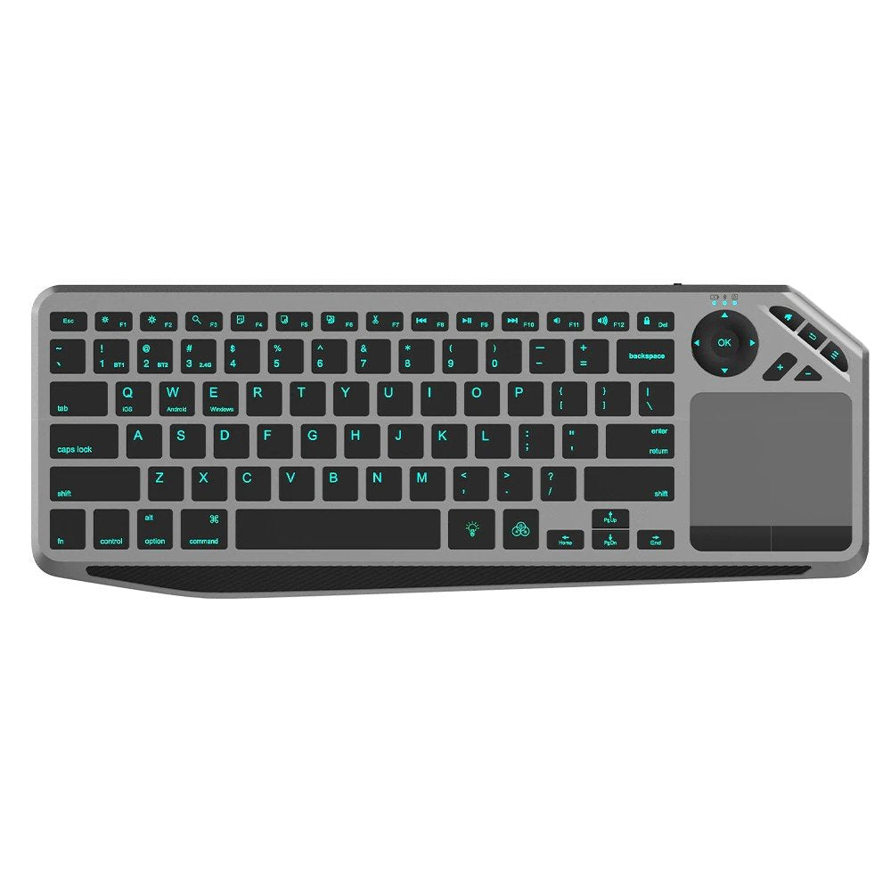 EAN 8059018365375 - Techly ICTB9801TB teclado Universal RF Wireless + Bluetooth QWERTY Inglés de EE. UU. Negro imagen 1