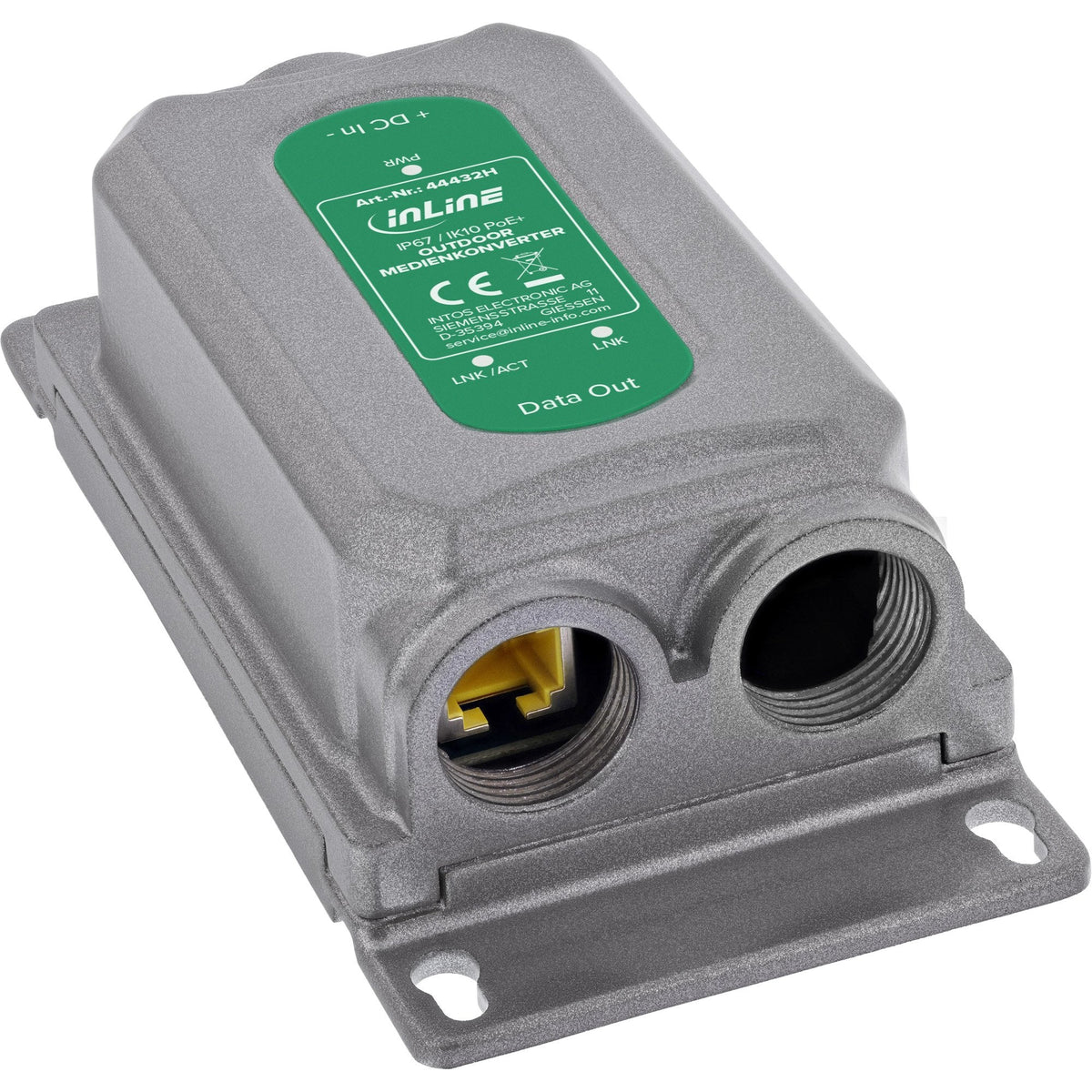 Convertidor De Medios Inline® Poe+ Para Exteriores Ip67 Ik10 1 Gb/S Rj45 Sfp Inline®
