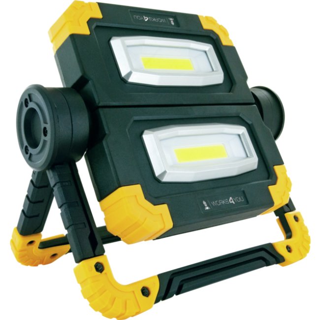 Schwaiger Foco Led Multifuncional 2x500lm Negro Gel