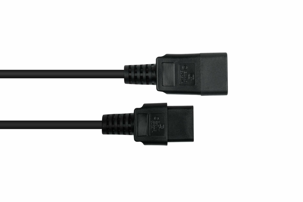 Kabelmeister Cable Alargador Iec C20 An C19 Negro. 1 M