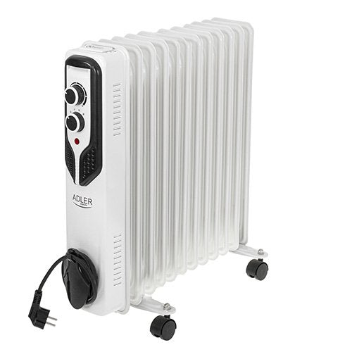 Calefactor Eléctrico Adler Ad 7817 Interior Blanco 2500 W Radiador De Aceite Eléctrico