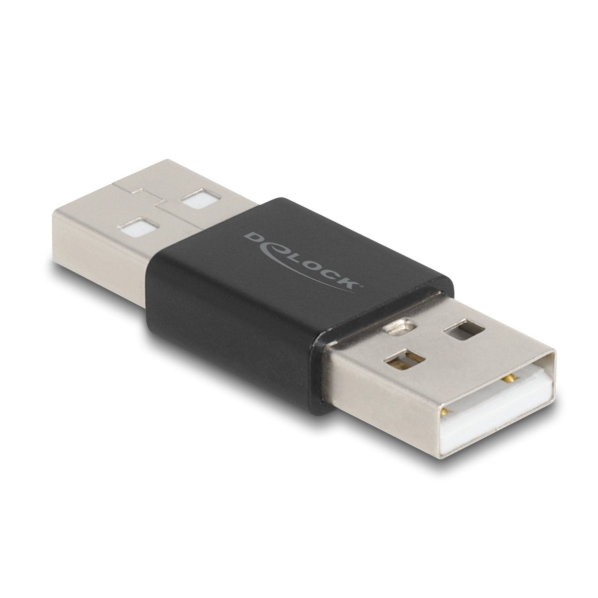 Delock 65108 Adaptador Cambiador De Género Usb 2.0 Tipo-A Macho A Macho De Metal