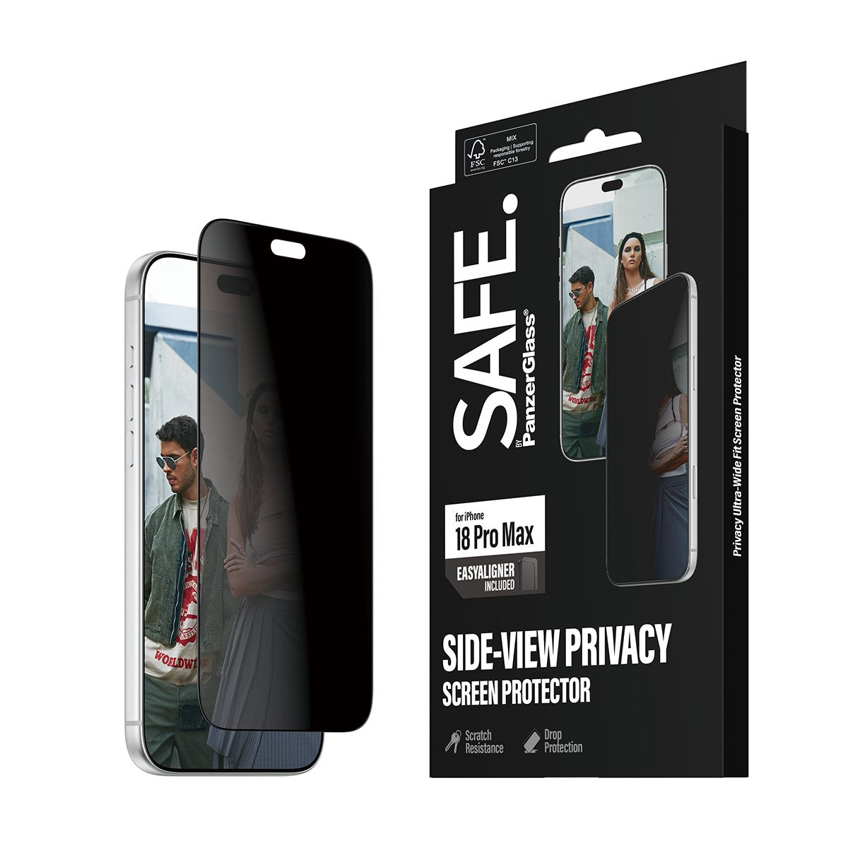 Panzerglass Safe. Privacy Screen Protector Iphone 18 Pro Max