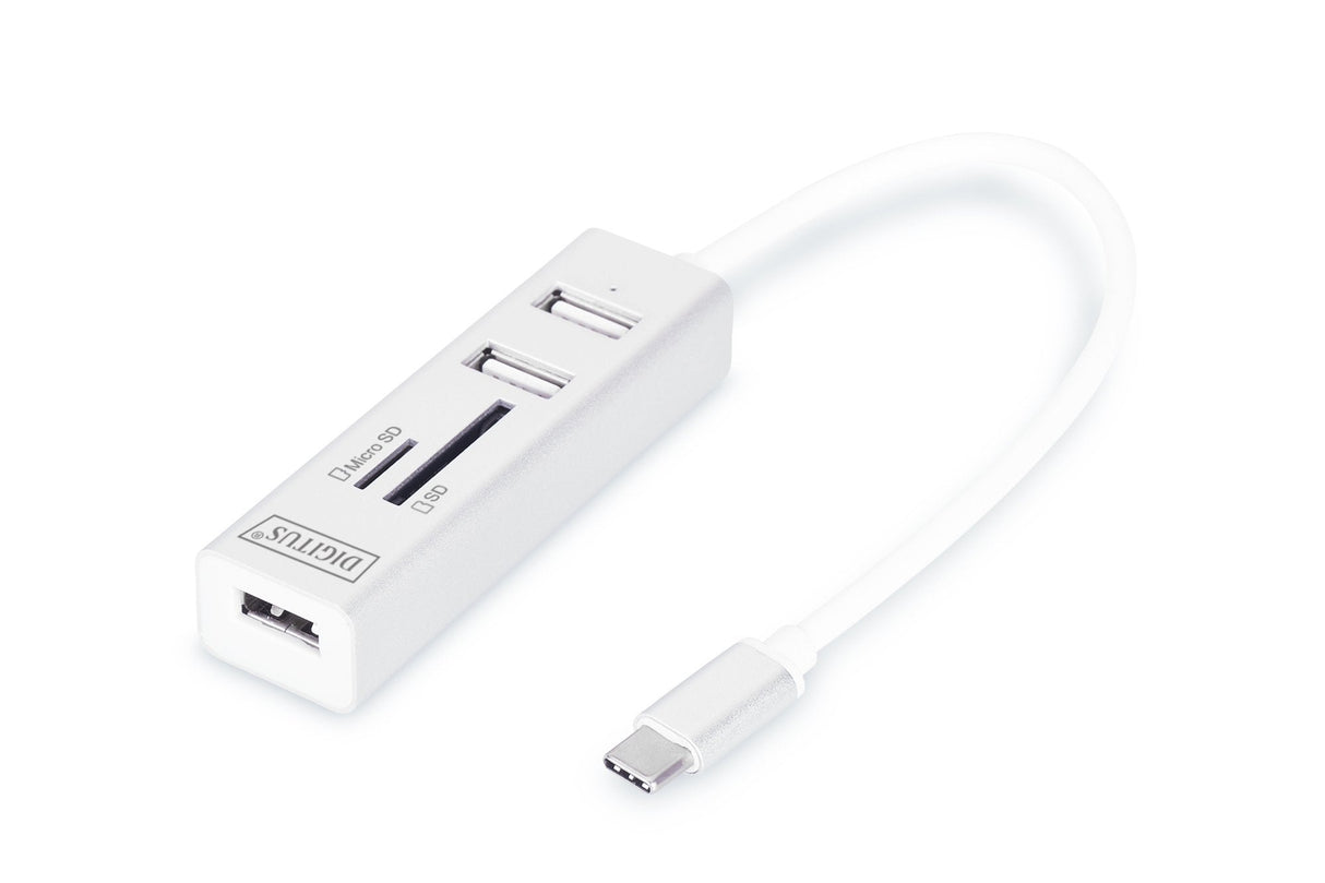 Lector De Tarjetas Externo Digitus Da-70243 Blanco Usb 2.0