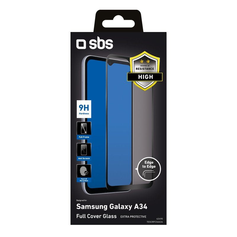 Sbs Tescrfcsaa34 Protector De Pantalla Para Samsung Galaxy A34, Negro