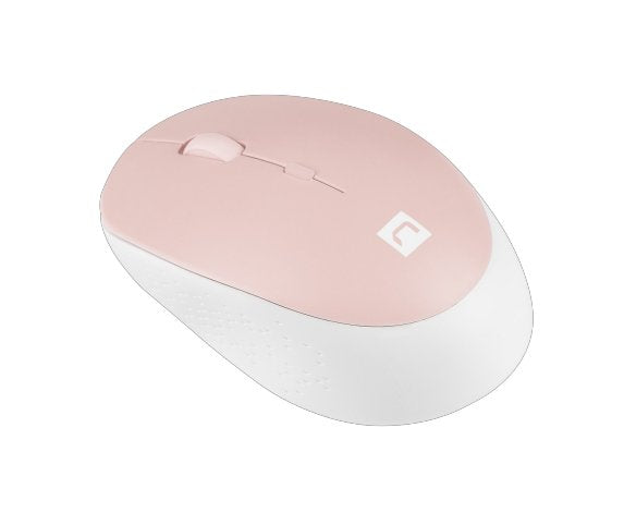 Raton Natec Harrier 2 Optico Inalambrico 1600dpi Bluetooth 5.1 Rosa/Blanco