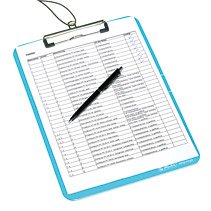 Portapapeles Herlitz A4 Azul Transparente Pack De 1