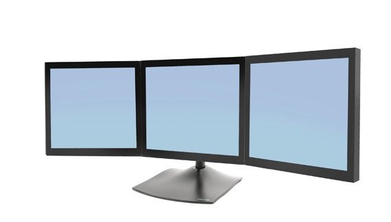EAN 0698833008258 - Ergotron DS Series DS100 Triple Monitor Desk Stand 53,3 cm (21") Escritorio Negro imagen 1