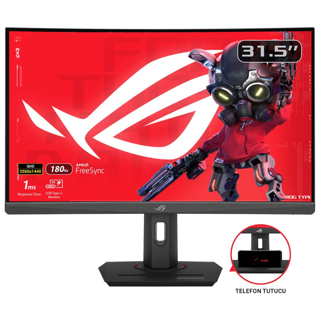 EAN 4711387497159 - ASUS ROG Strix XG32WCS pantalla para PC 80 cm (31.5") 2560 x 1440 Pixeles Quad HD LED Negro imagen 1