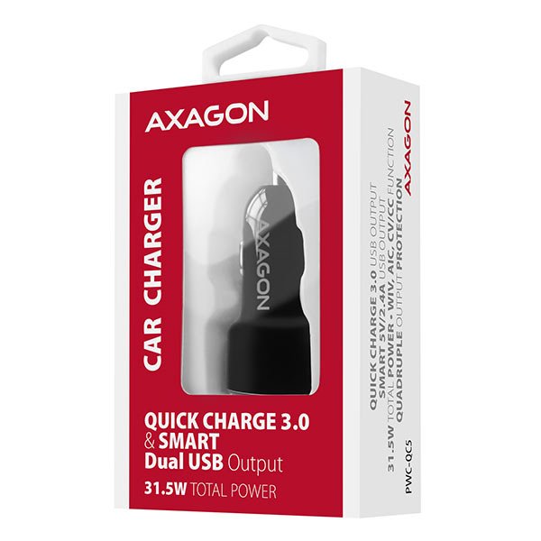 EAN 8595247904034 - Axagon PWC-QC5 cargador de dispositivo móvil Teléfono móvil, Smartphone, Tableta, Universal Negro Encende imagen 12