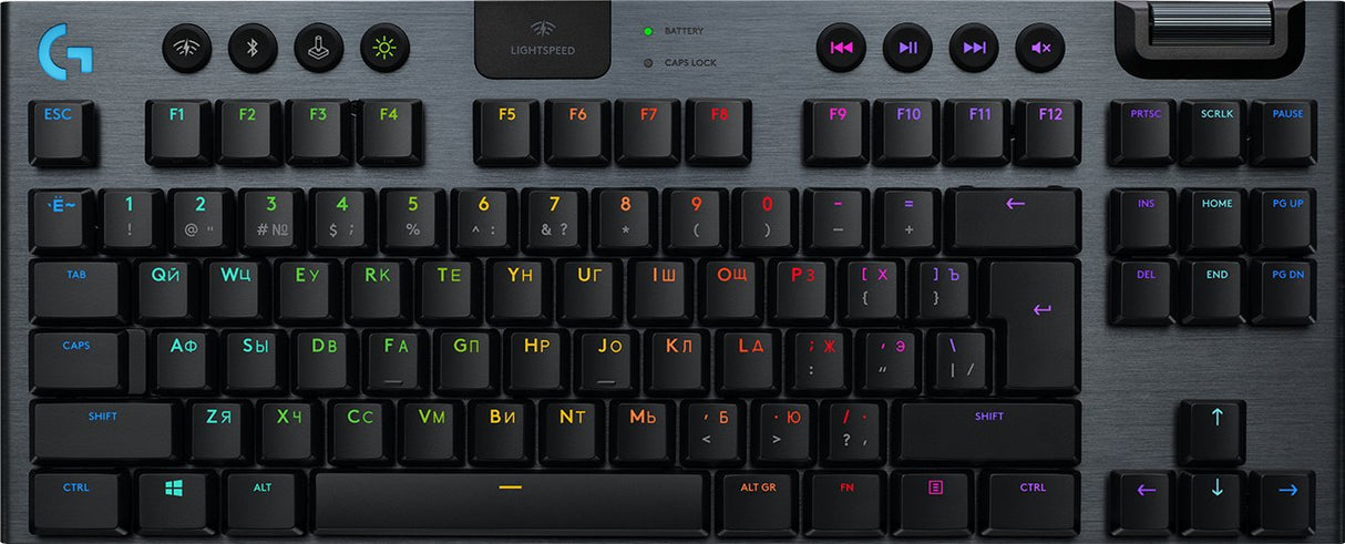 EAN 5099206099692 - Logitech G G915 TKL teclado Juego RF Wireless + Bluetooth AZERTY Belga Carbono imagen 10