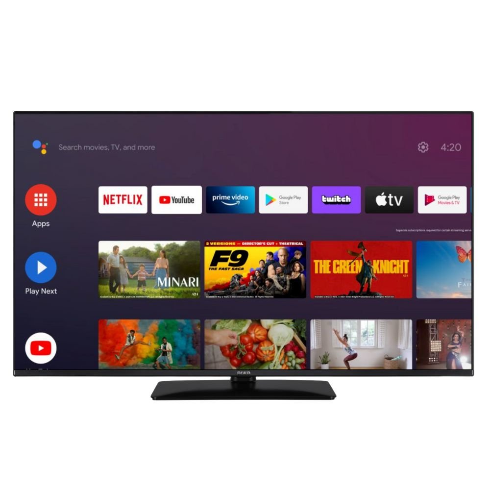 Televisor 55 Aiwa 55an7503uhd Infinity 4k Smart Tv Android Dvbt2 2x8w 3xhdmi 2xusb Wifi/Lan Ok Google Mirashare Chromcast