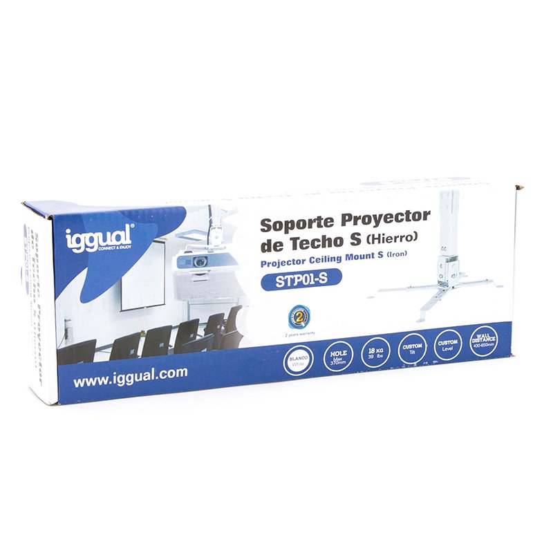 Iggual Stp01-S Soporte Proyector Techo "S" Hierro