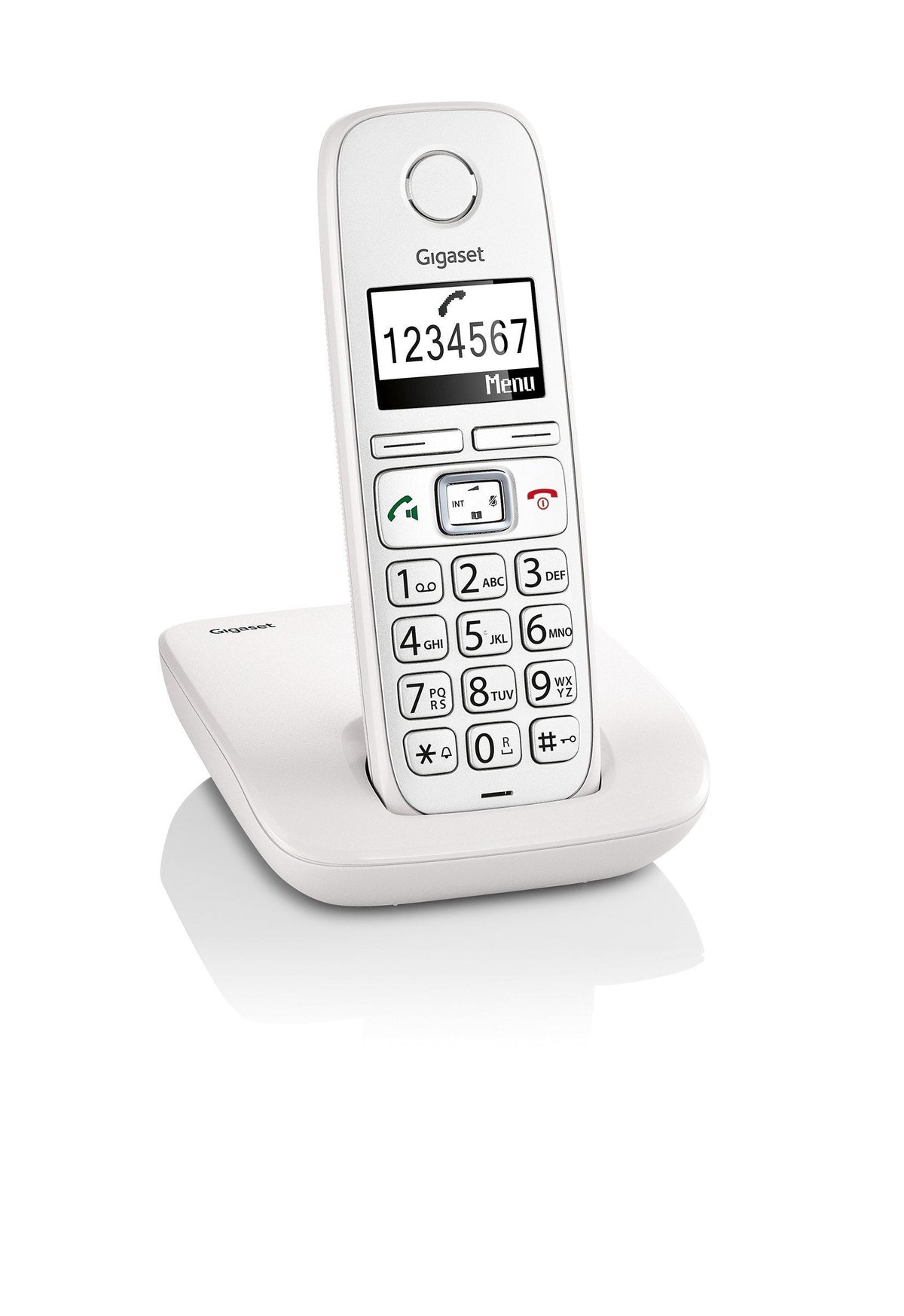 Gigaset E260 Teléfono Dect Identificador De Llamadas Blanco