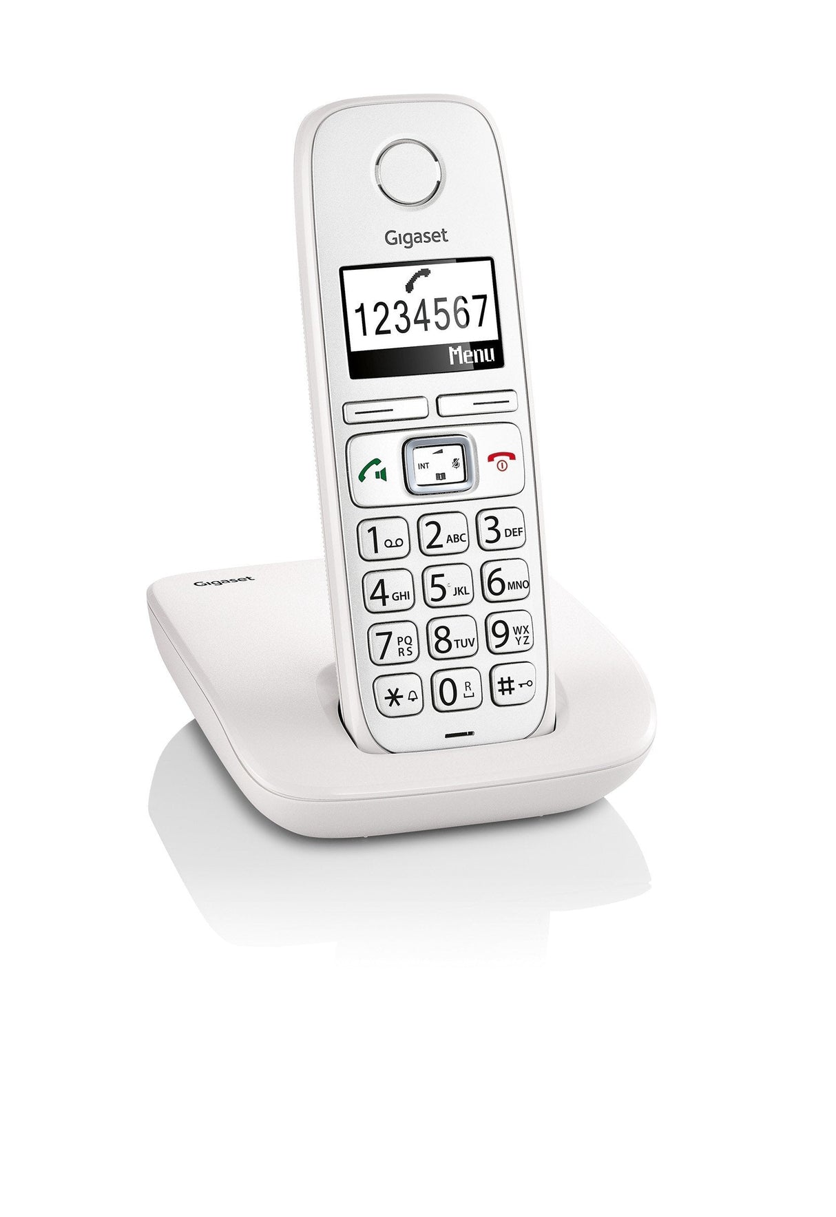 Gigaset E260 Teléfono Dect Blanco Identificador De Llamadas