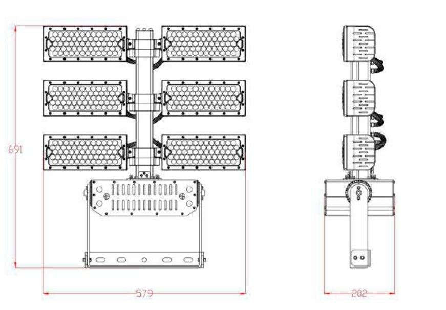 Synergy 21 Led Objekt/Madion Mrahler 720w Ip66 Cw