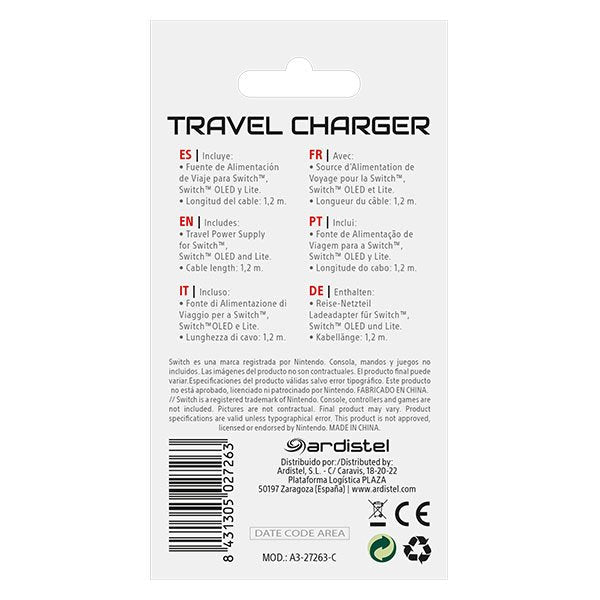 Cargador Consola Switch 2m