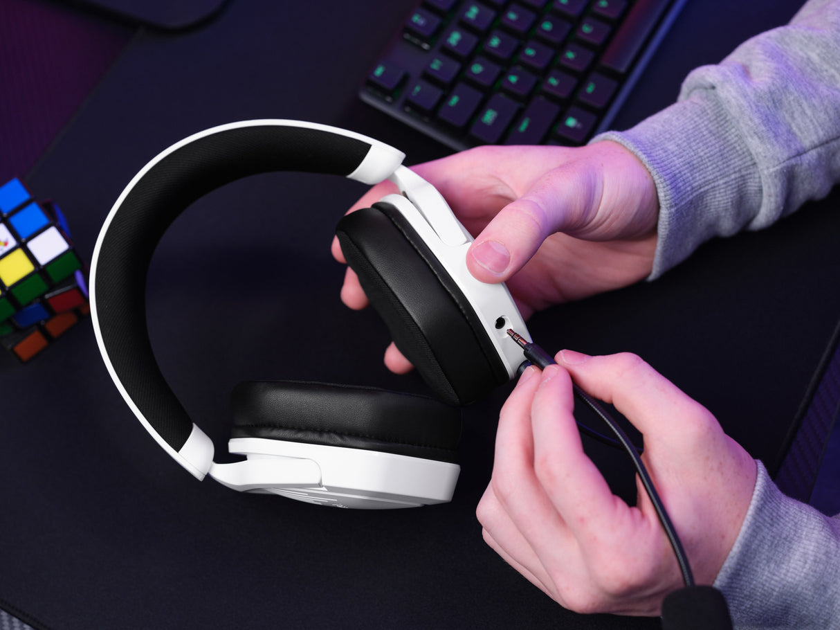 Auriculares Gaming Con Micrófono Trust Gaming Gxt 492w Carus Jack 3.5 Blancos