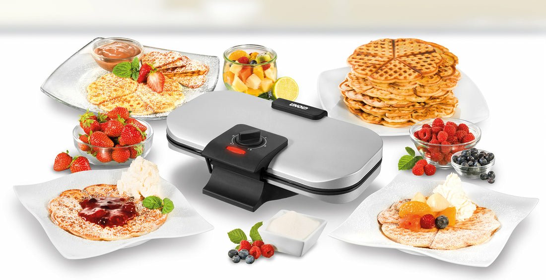 EAN 4011689482410 - Unold 48241 gofrera 2 barquillo(s) 1300 W Negro, Plata imagen 6