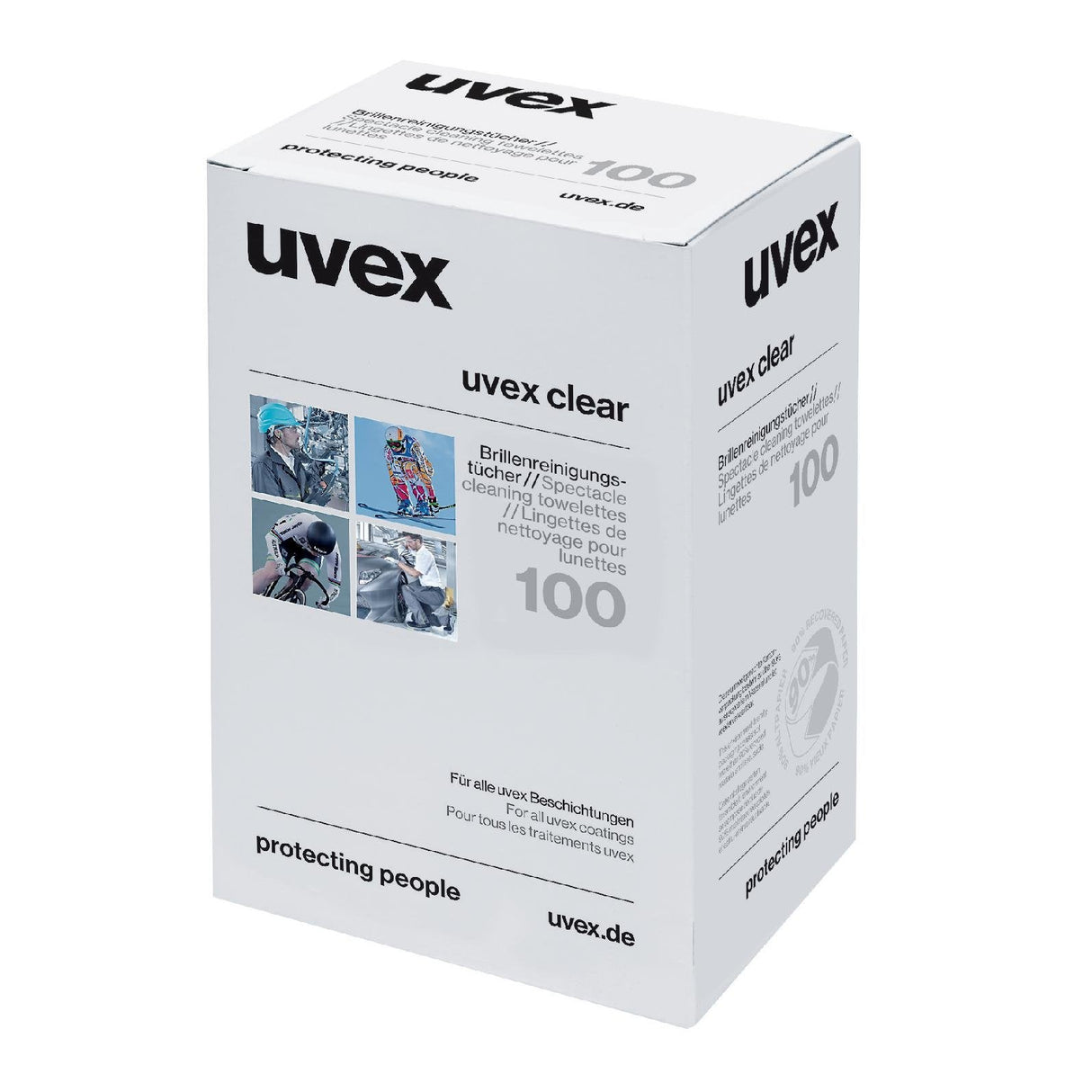 Toallitas Limpiadoras De Lentes Uvex 100 Uds.
