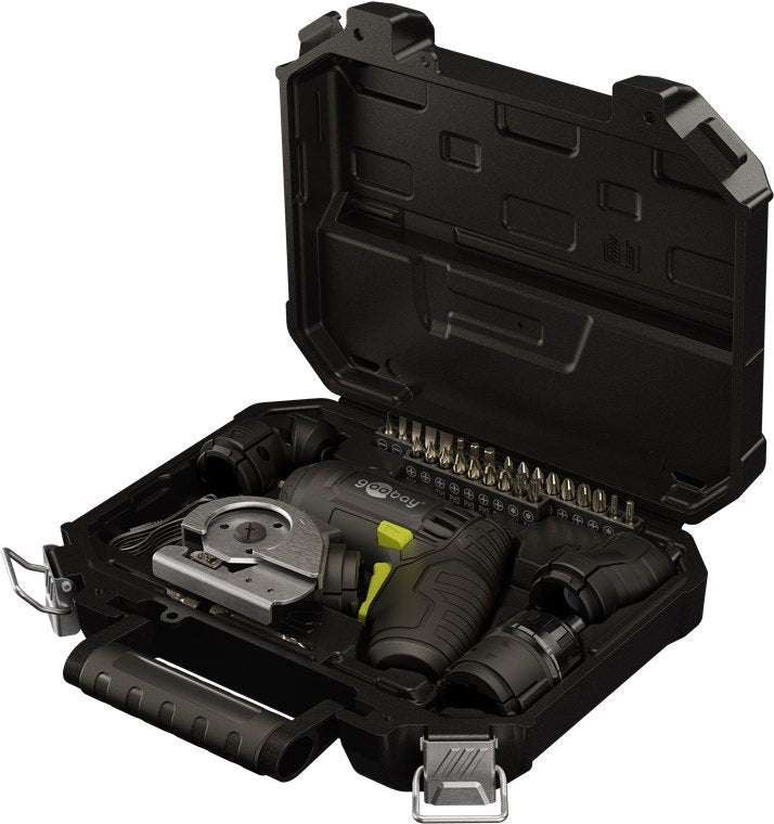 Goobay 77817 Destornillador Eléctrico Y Llave De Impacto 200 Rpm Negro, Amarillo