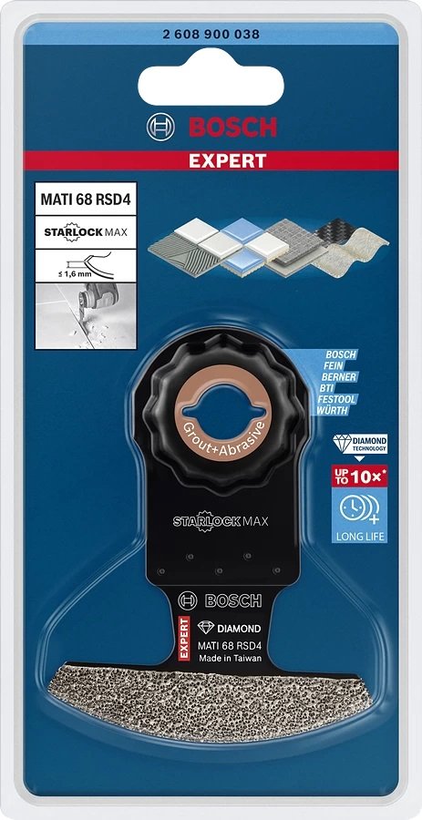 Bosch Hoja De Sierra Segmentada De Diamante Expert Mati 68 Rsd4 Lechada + Abrasivo 2608900038