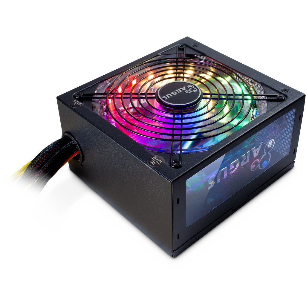 Fuente De Alimentación Inter-Tech 500w Argus Rgb-500w Ii 140mm Lüfter Retail