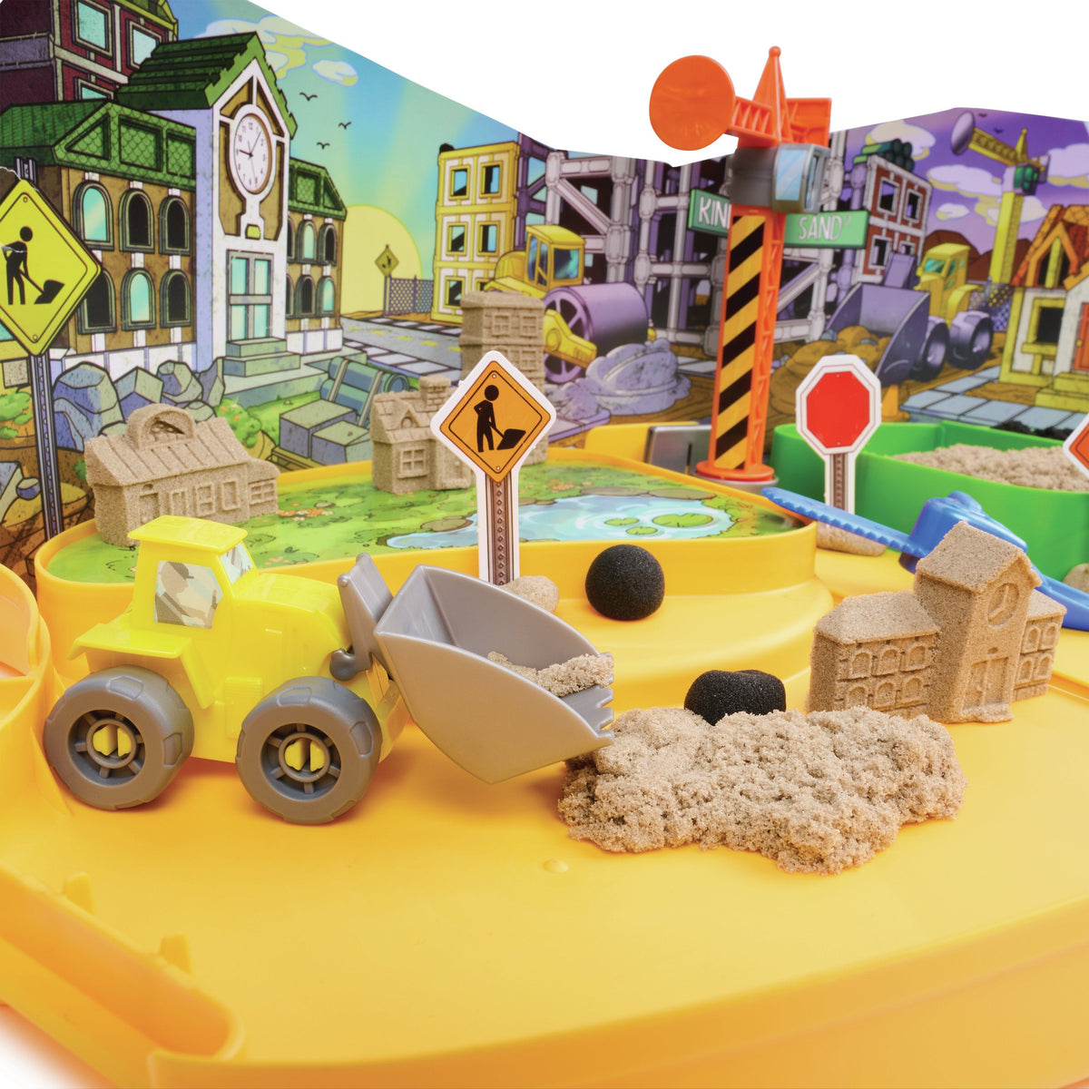 Spinmaster Kinetic Sand - Deluxe Baustellen-Koffer 6075775