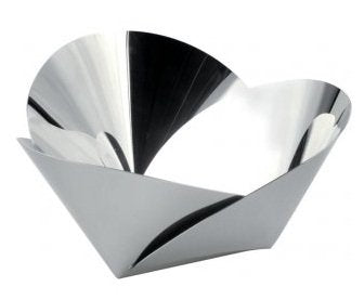 Alessi Abi03 Korbschale Aus Edelstahl, Plata, 8.5 X 23 X 3.5 Cm