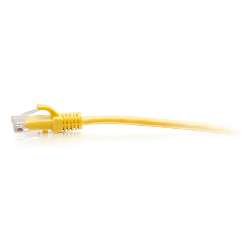 C2g 10ft (3m) Cat6a Snagless Unshielded (Utp) Slim Ethernet Network Patch Cable Yellow Cable De Interconexión Rj-45 (M) A Rj-45 (M) 3 M 4.8 Mm Utp Cat 6a Moldeado Sin Enganches Amarillo