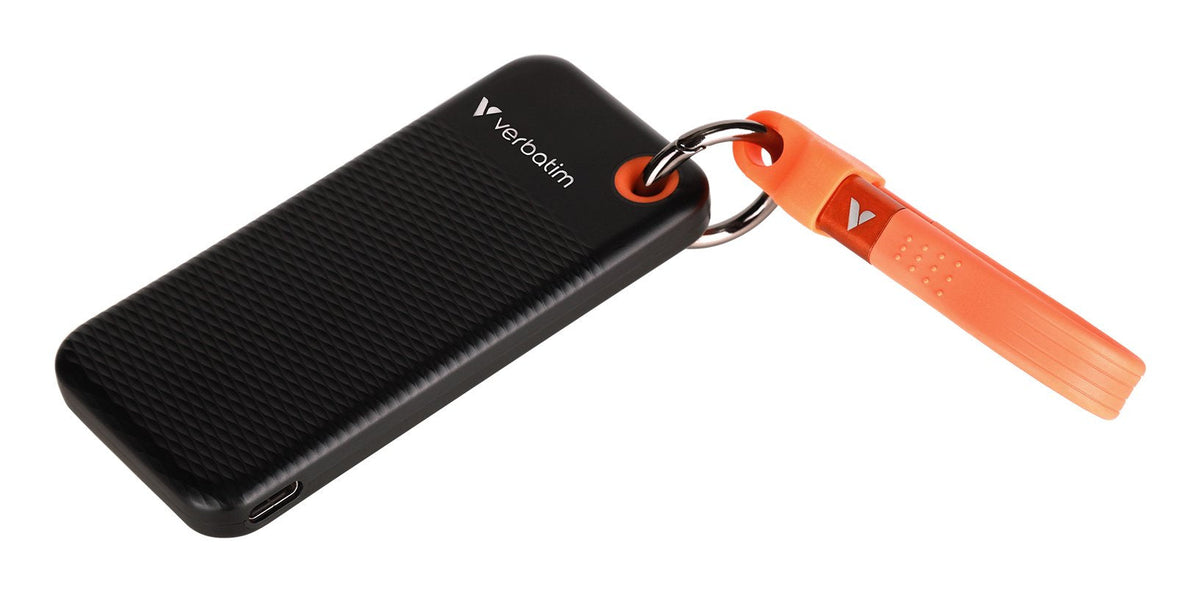 Verbatim Ssd 128gb, Usb 3.2, Tipo-C, Pocket, Negro/Naranja