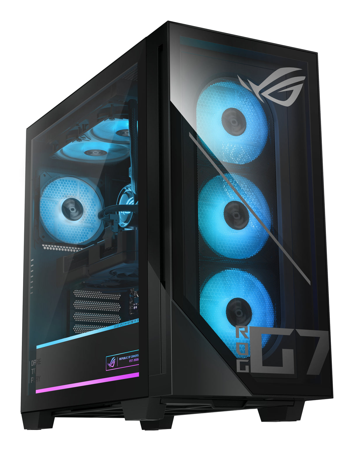 Pc Asus Rog G700 Tower Intel Core Ultra 5 225f 32 Gb Ddr5-Sdram Storage Ssd Ssd 1 Tb Nvidia Geforce Rtx 5070 On Board Graphics Not Available Wi-Fi Yes Bluetooth Yes Windows 11 Home 90pf0561-M02pn0