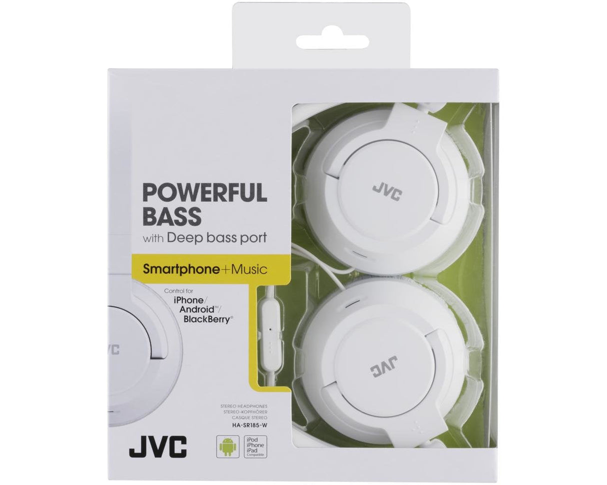 Auriculares Jvc Ha-Sr185-We (On-Ear; Con Microfono, Blancos)